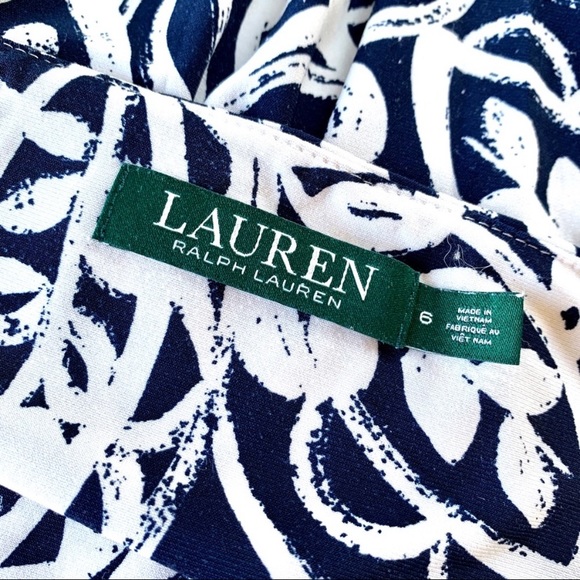 Ralph Lauren Navy and White Dress - Picture 5 of 5